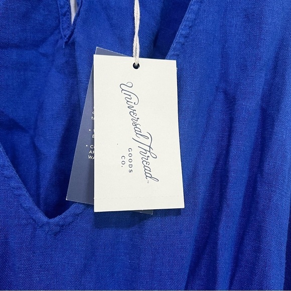 Women’s V Neck Wide Leg Open Back Jumper Universal Thread Indigo Blue Size L - Picture 6 of 6